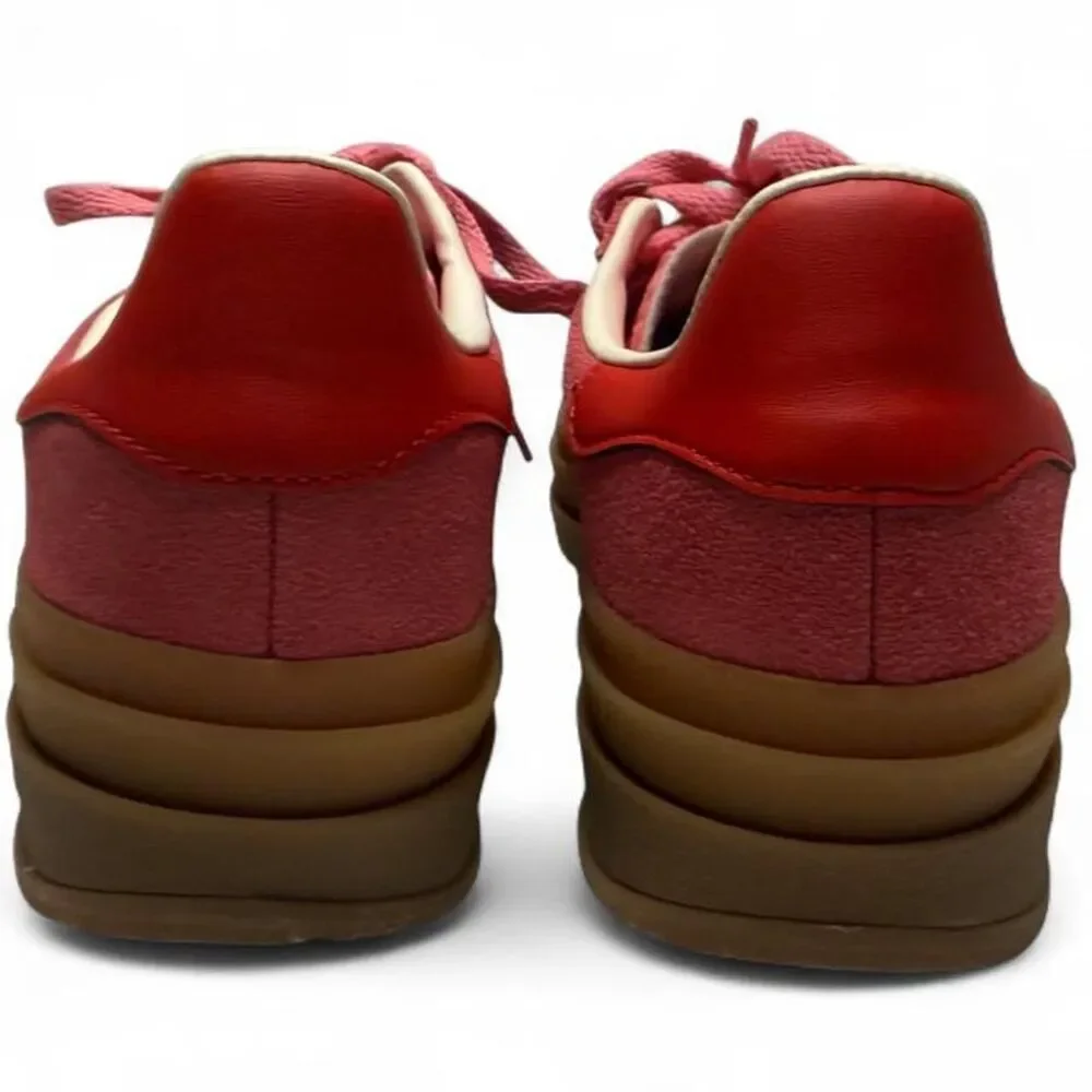Adidas Women's Pink and Red Trainers